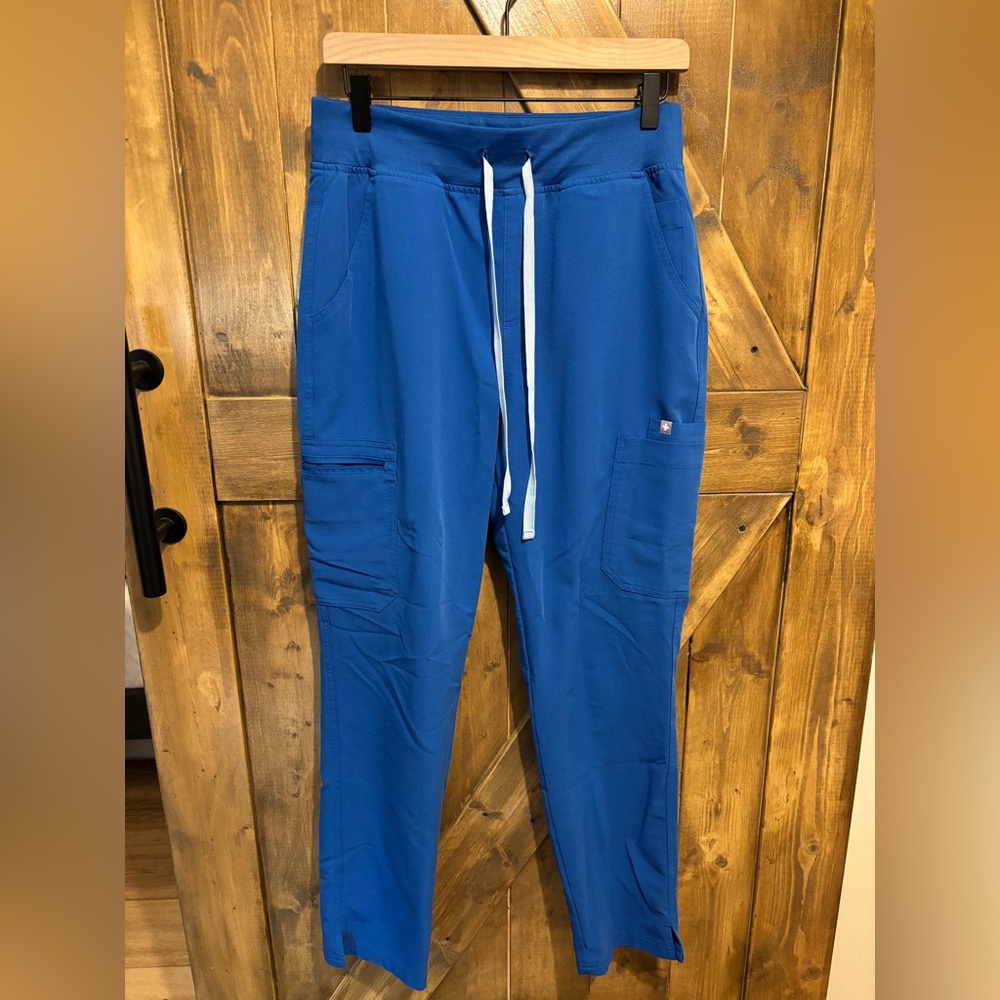 FIGS high waist straight leg scrub pants
